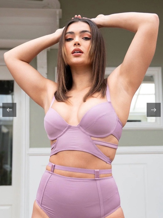 Lunalae Tops - ALICE BRA - STRAPPY UNDERWIRE BRA RECYCLED MAUVE